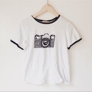 Roolee Vintage Camera Graphic Tee